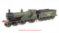 R30410 Hornby T9 4-4-0 Steam Locomotive number 302 in SR Maunsell Green livery - era 3